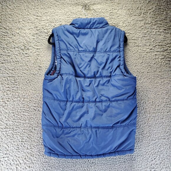 Weatherproof Jacket Mens Medium Blue Reversible Zip Puffer Vest Gorpcore - Picture 7 of 8
